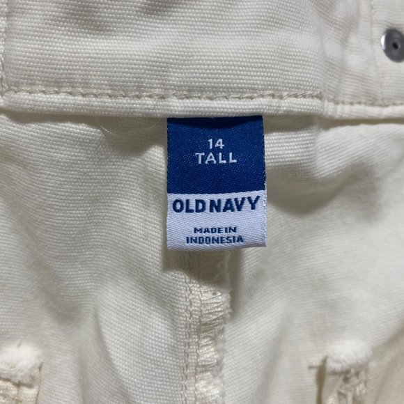 NWT Old Navy High-Waisted Straight Canvas Women's Workwear Pants Size 14 Tall - Picture 8 of 9